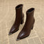 Women’s Pointed-Toe Chunky Heel Ankle Boots