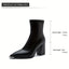 Women’s Pointed-Toe Chunky Heel Ankle Boots
