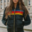 Women’s Retro Stripe Puffer Jacket
