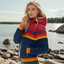 Women’s Retro Stripe Puffer Jacket