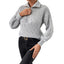 Women’s Ribbed Half Zip Jumper