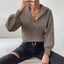 Women’s Ribbed Half Zip Jumper