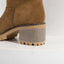 Women’s Shearling-Cuffed Block Heel Ankle Boots