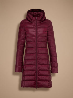 Women’s Ultralight Long Hooded Puffer Jacket