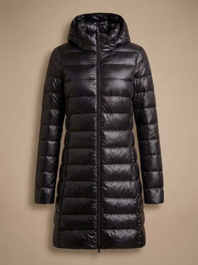 Women’s Ultralight Long Hooded Puffer Jacket
