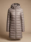Women’s Ultralight Long Hooded Puffer Jacket
